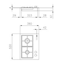 Plinska kuhalna plošča Foster S4000 7276 032