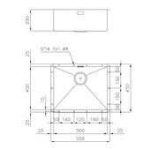 Pomivalno korito FOSTER Quadra 1215 850 