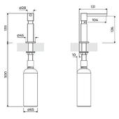 Dozirnik za milo Foster Evo Satin Gold 8520 159